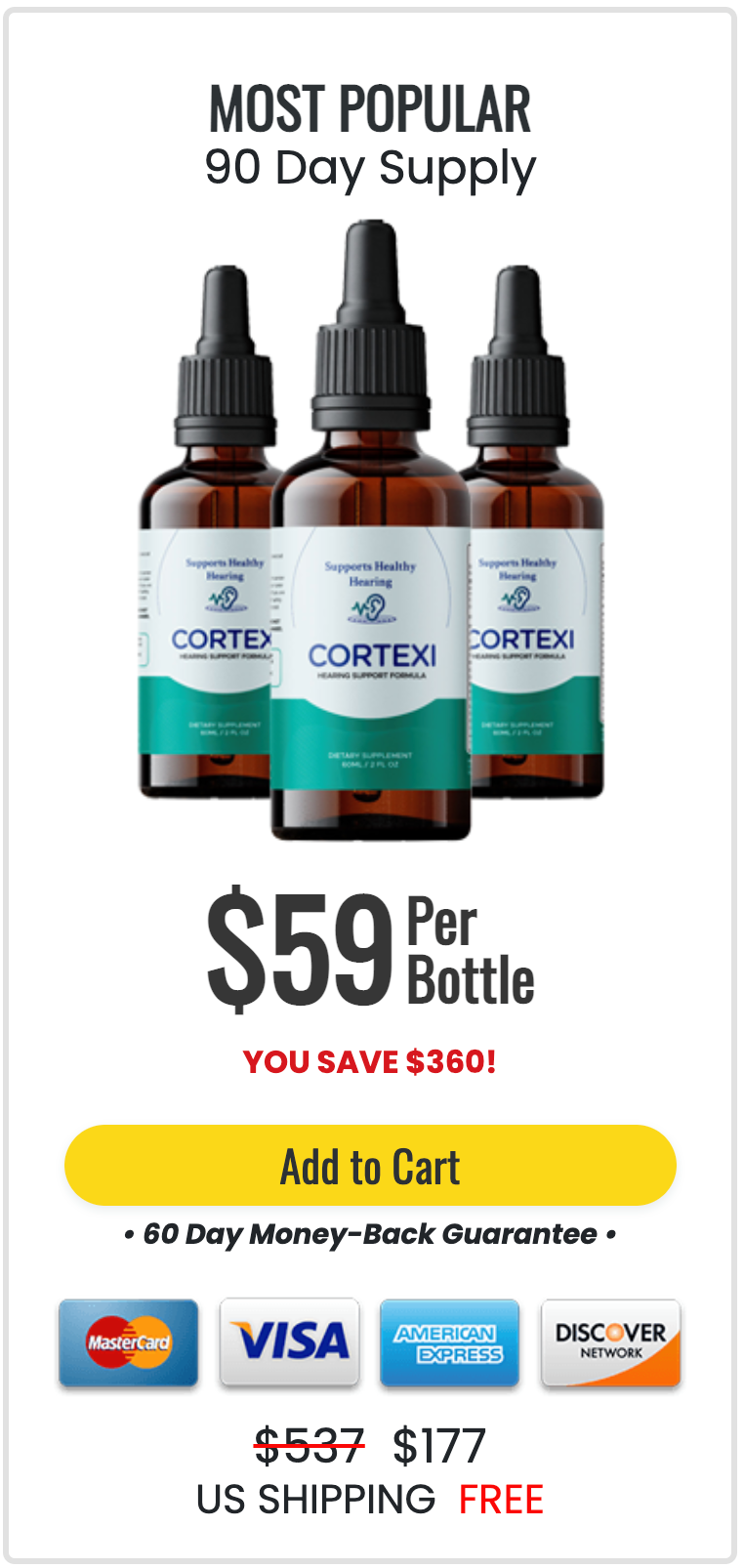 Cortexi - 3 Bottles